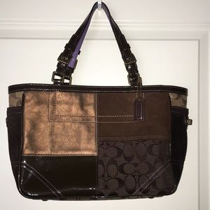 COACH PATCHWORK GALLERY TOTE!